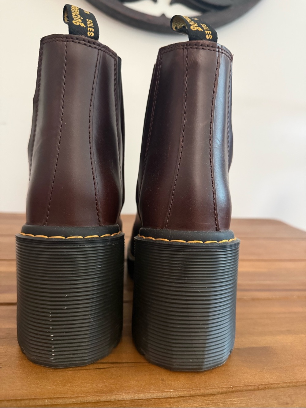 Doc Marten Chunky Platform Spence Chelsea Boot - Brown Leather - Picture 6 of 6